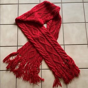 Nordstrom very soft red scarf